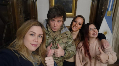 Milei almorzó con granaderos en la Casa Rosada por el 17 de agosto