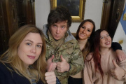 Milei almorzó con granaderos en la Casa Rosada por el 17 de agosto