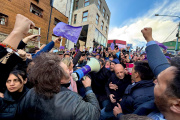 Milei viajó a Usuahia, pero suspendió el acto de campaña por protestas en su contra