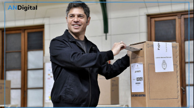Tras dos termos de mate, sufragó Kicillof: “Hay que salir a votar”